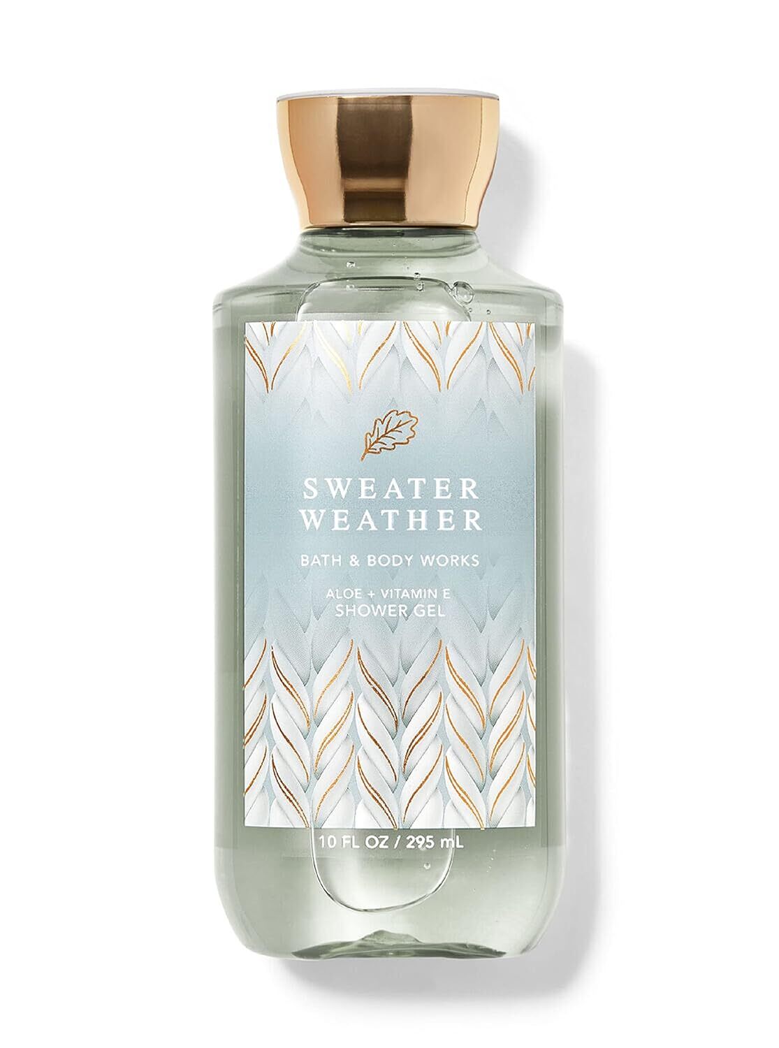 Bath & Body Works Sweather Weather Shower Gel Wash 10 Ounce Blue 2020 Bottle