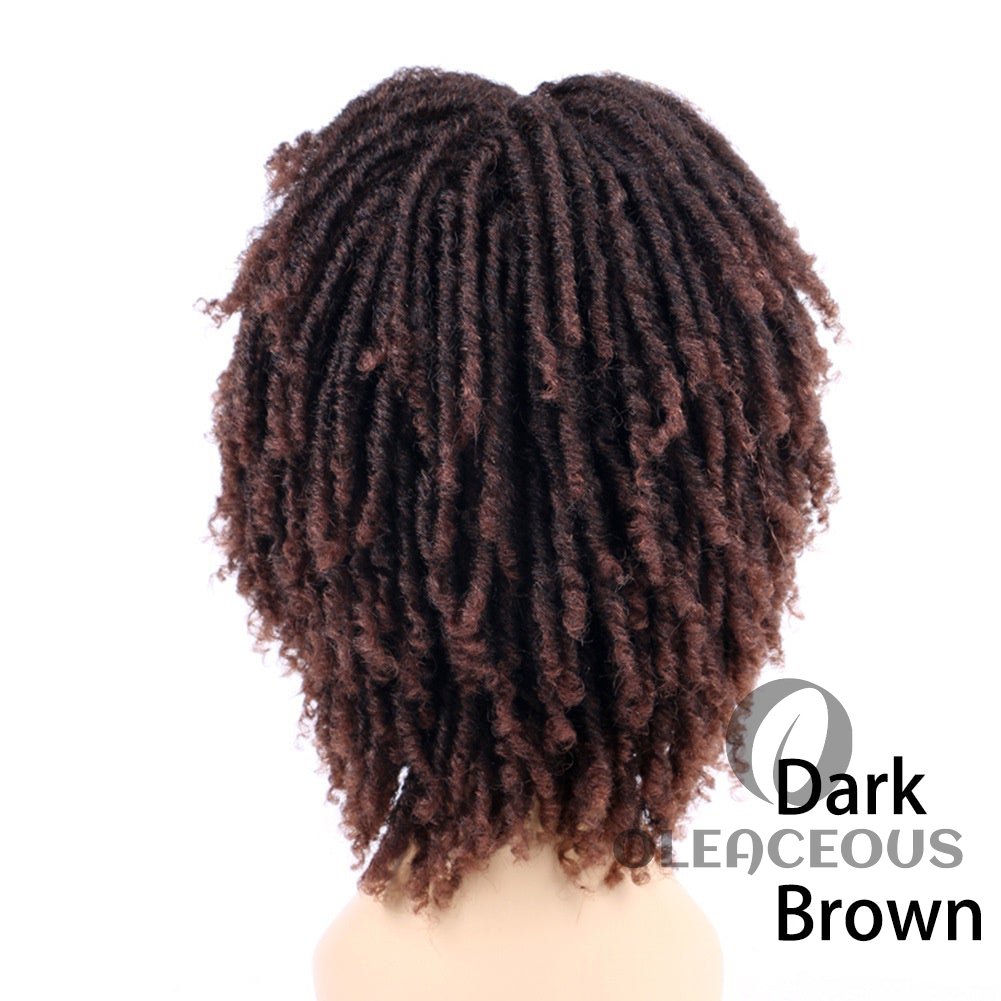 Dreadlock Wig Short Twist Wigs for Black Women  Afro Curly Wig