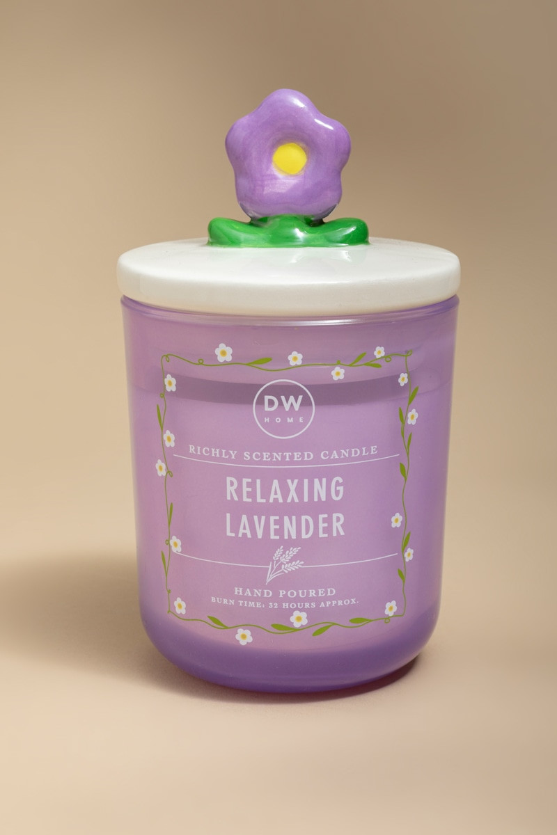 DW Home Relaxing Lavender 12oz Scented Candle Jar