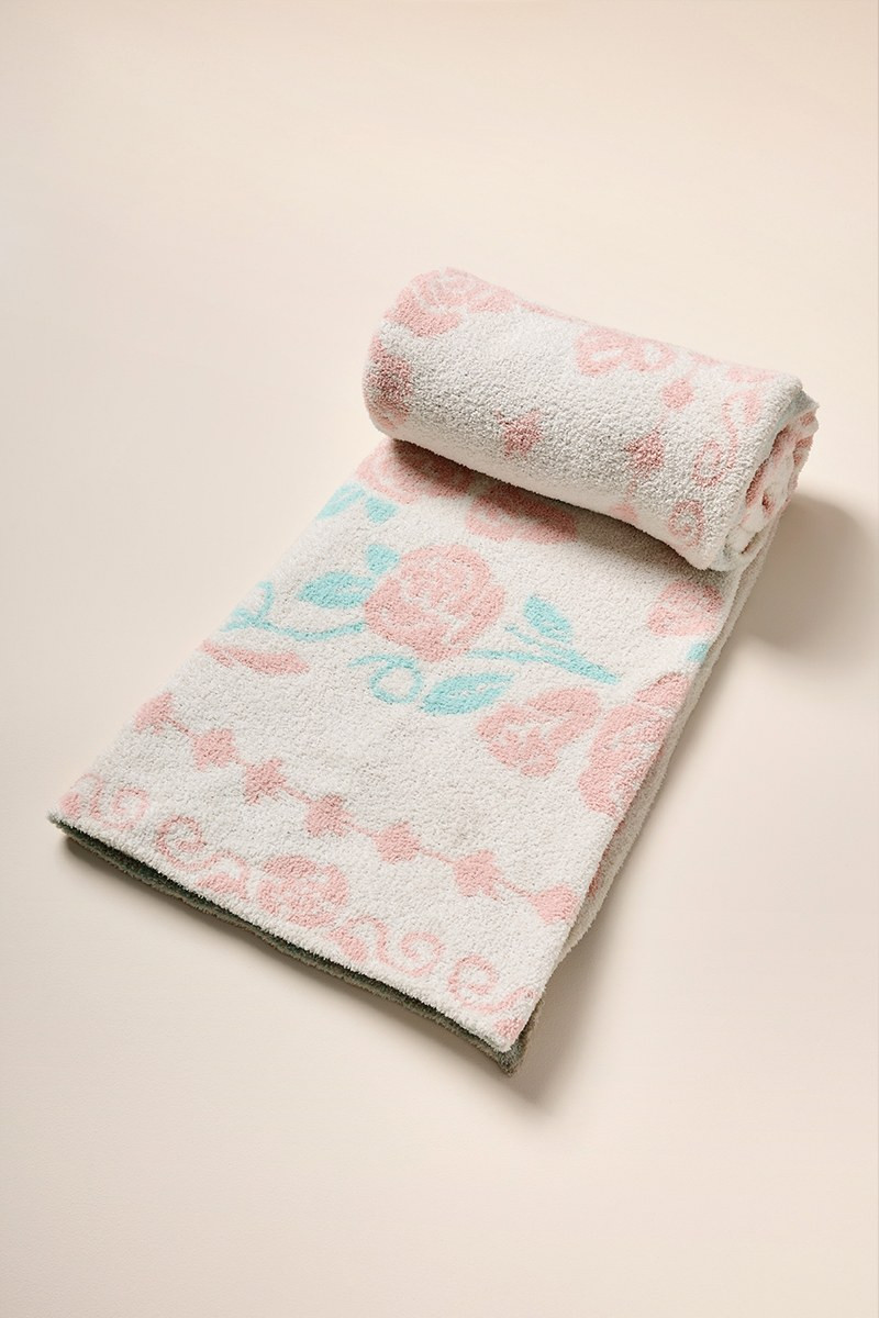 Rose Print Soft Blanket