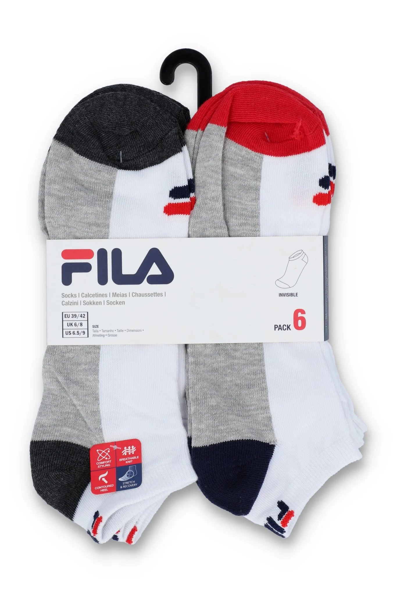 Fila 6 Pack Socks