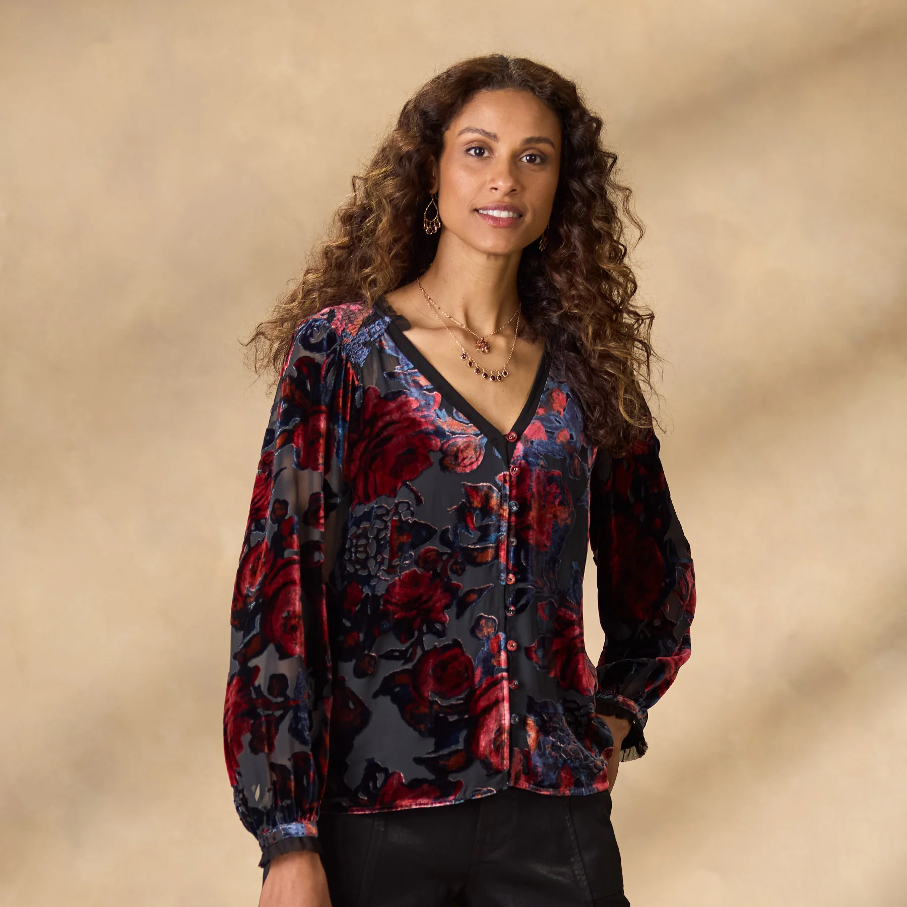 Primula Velvet Shirt, Petite
