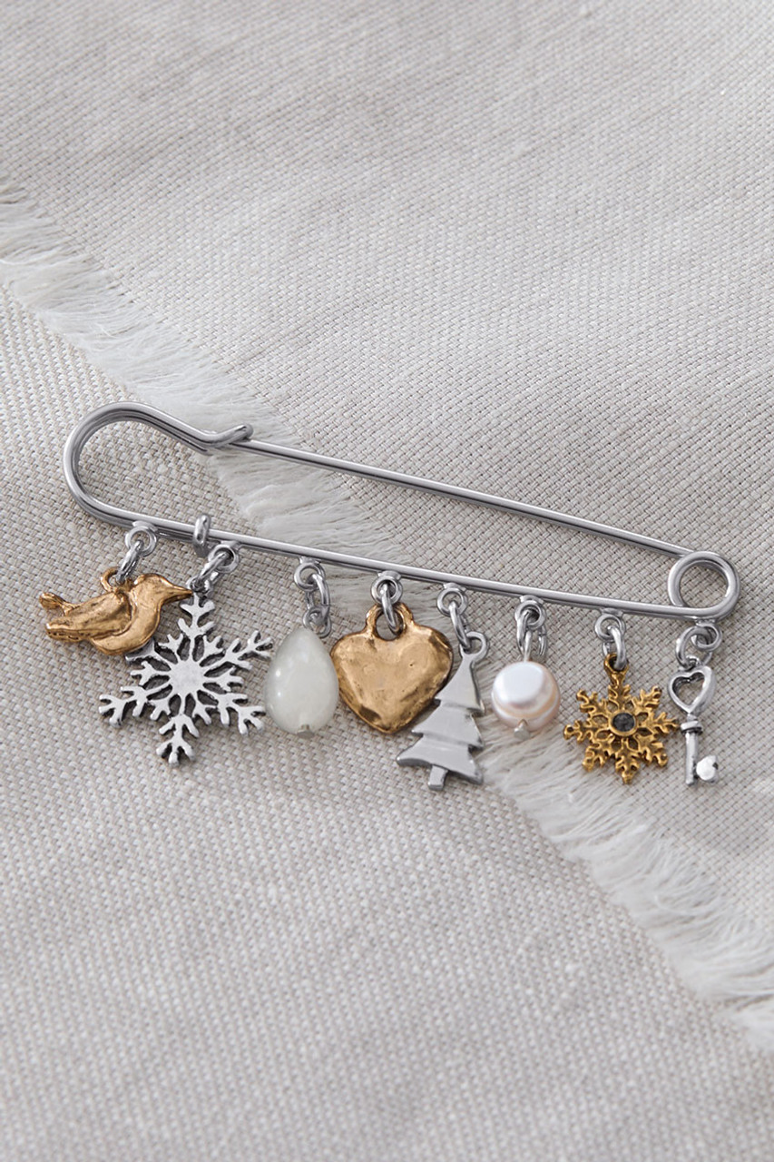 Winter’s Charm Sweater Pin