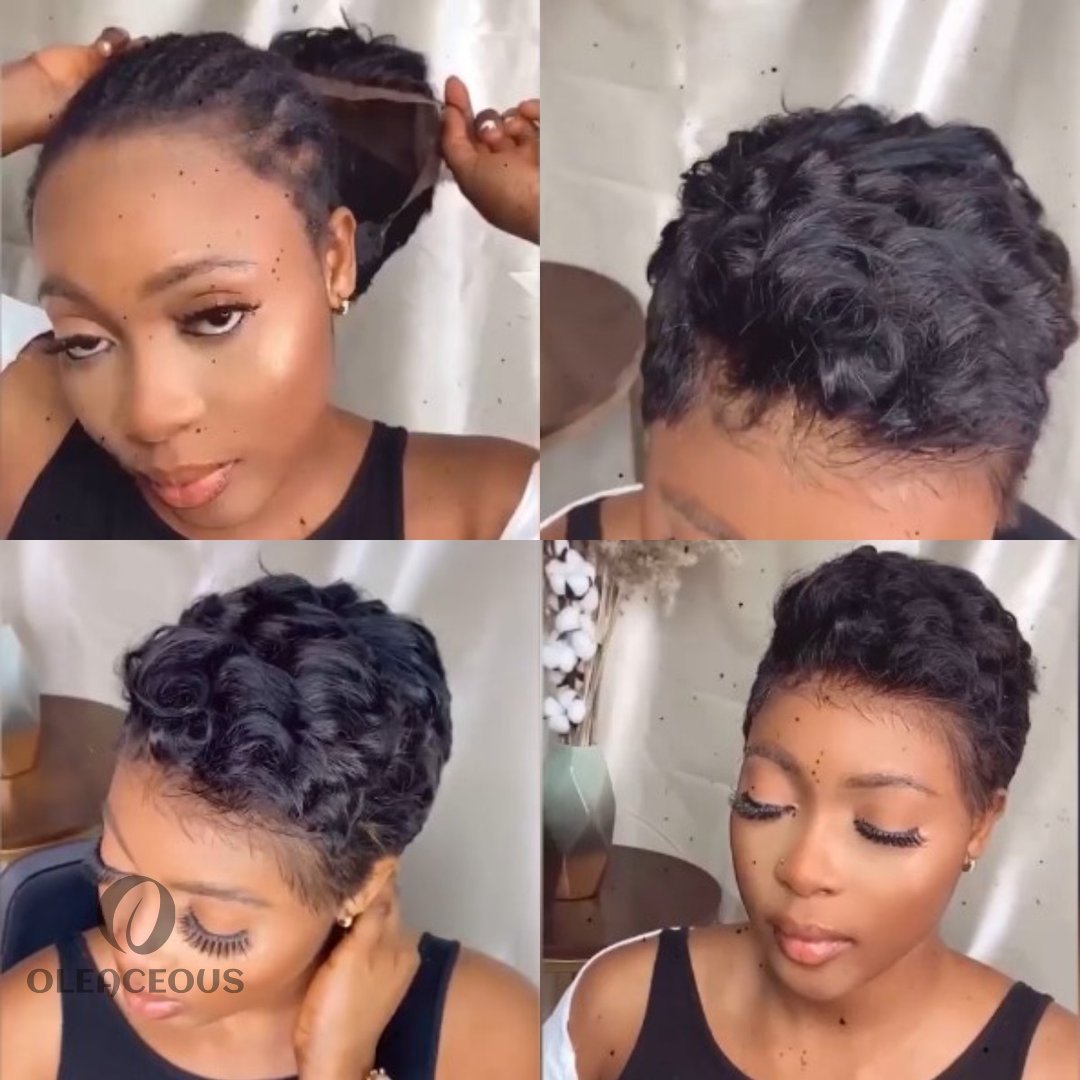 2026 New Arrival Short Natural Pixie Cut Wig