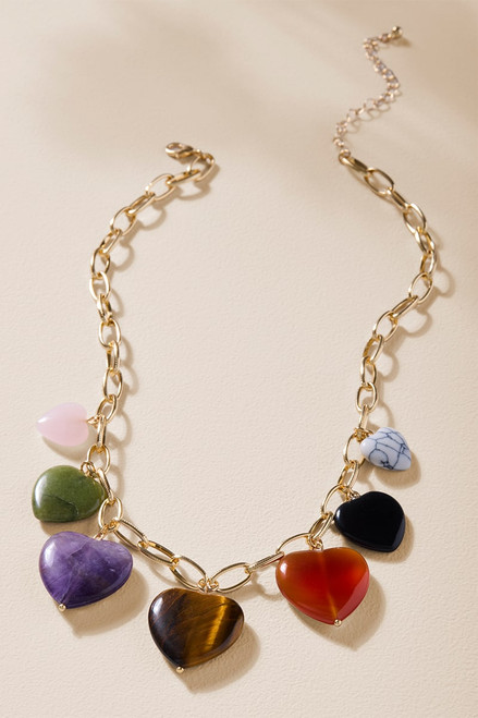 Joy Charm Heart Necklace