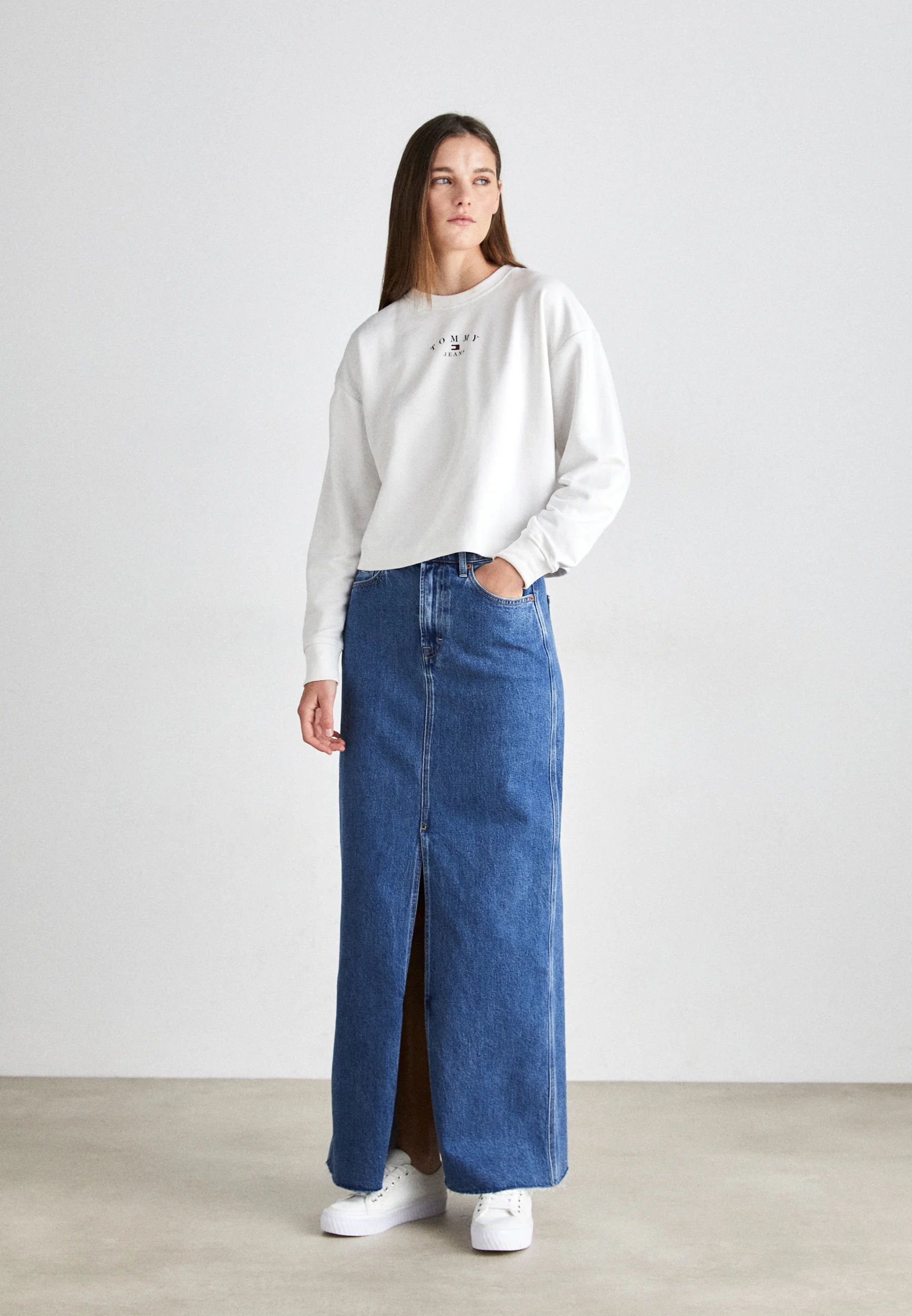 Jeans ESSENTIAL LOGO CREW - Felpa