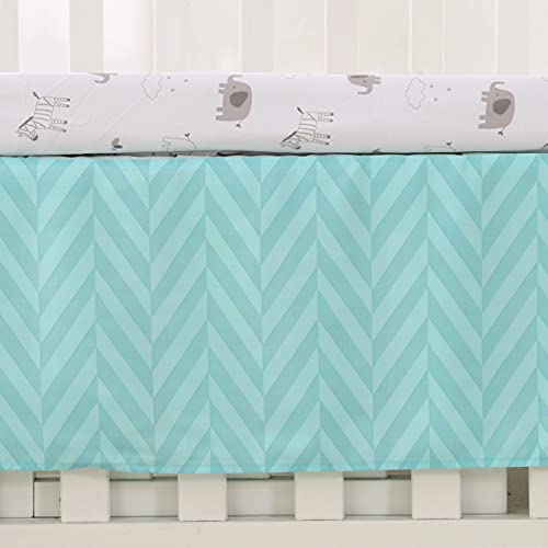 3 Piece Crib Bedding Set Grey Elephant and Zebra Baby Elephant Crib Set for Boy and Girl