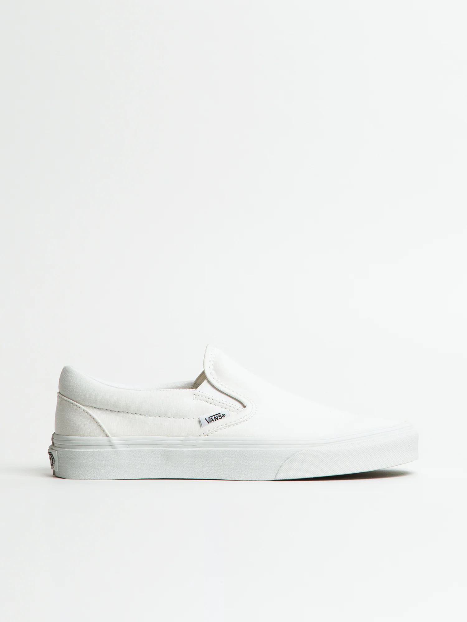 WOMENS VANS CLASSIC SLIP-ON TRUE WHITE CANVAS SHOES