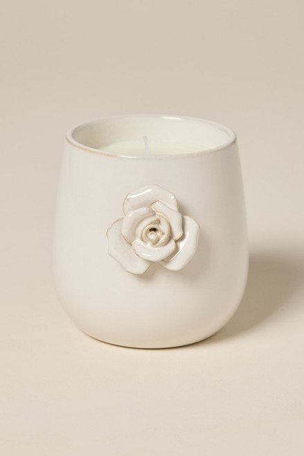 Magnolia Bloom Ceramic Jar Scented Candle 20oz
