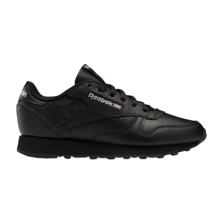 Final inventoryReebok Women's Classic Leather Shoes - Core Black / Pure Grey 5