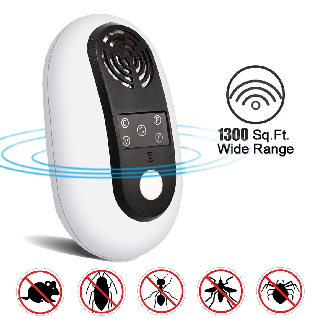 Electronic Ultrasonic Pest Repeller Rats Mosquito Bugs Cockroach Killer Reject