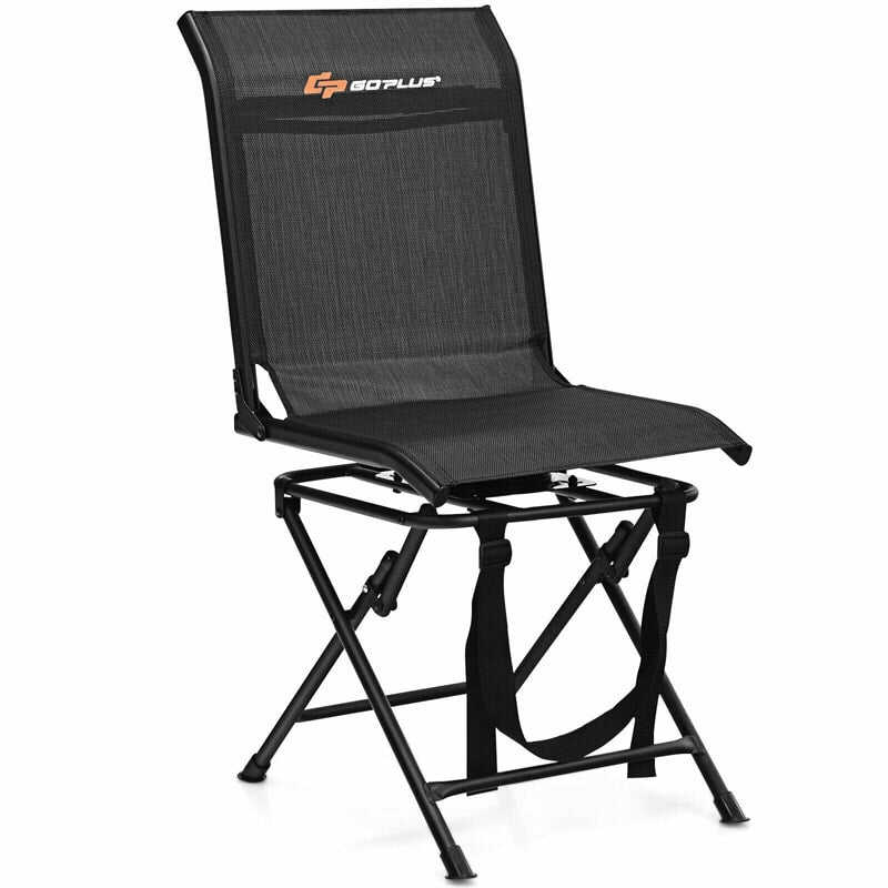 360 Degree Swivel Foldable Hunting Blind Chair with Mesh Backrest