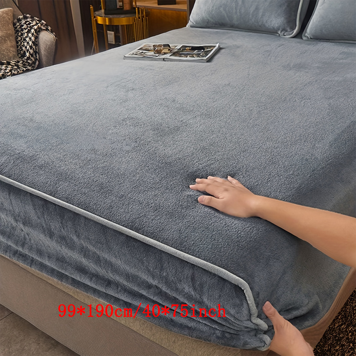Upgrade Your Bedroom Comfort with this Soft & Luxurious Milk Velvet Fitted Sheet!