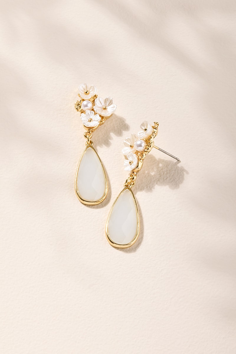 Veronica Floral Teardrop Earrings