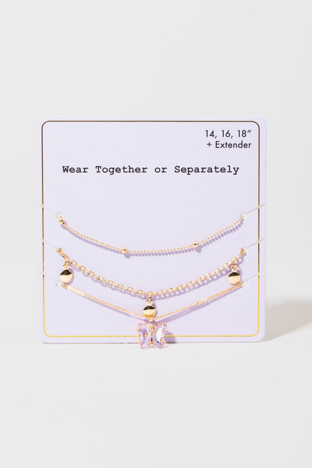 Butterfly Necklace Set