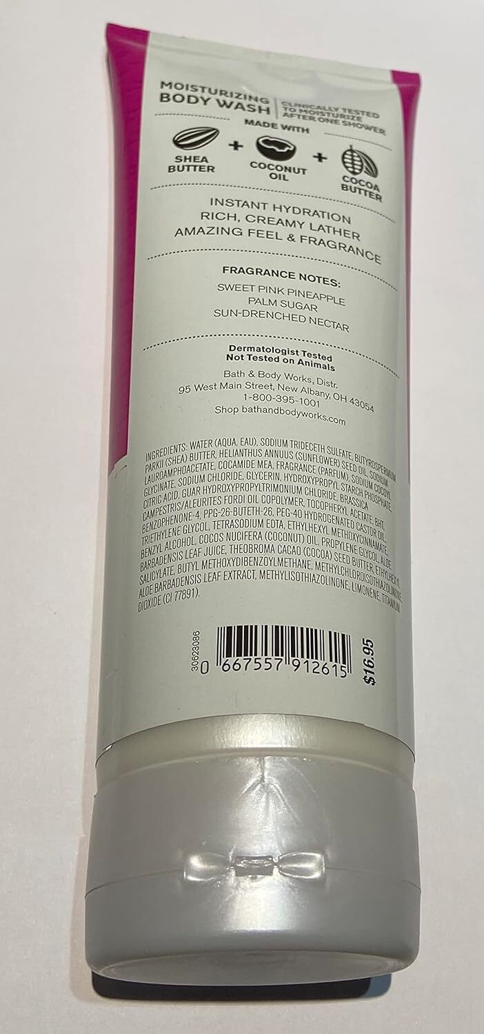 Bath & Body Works Moisturizing Body Wash 10 oz (Pink Pineapple Sunrise)