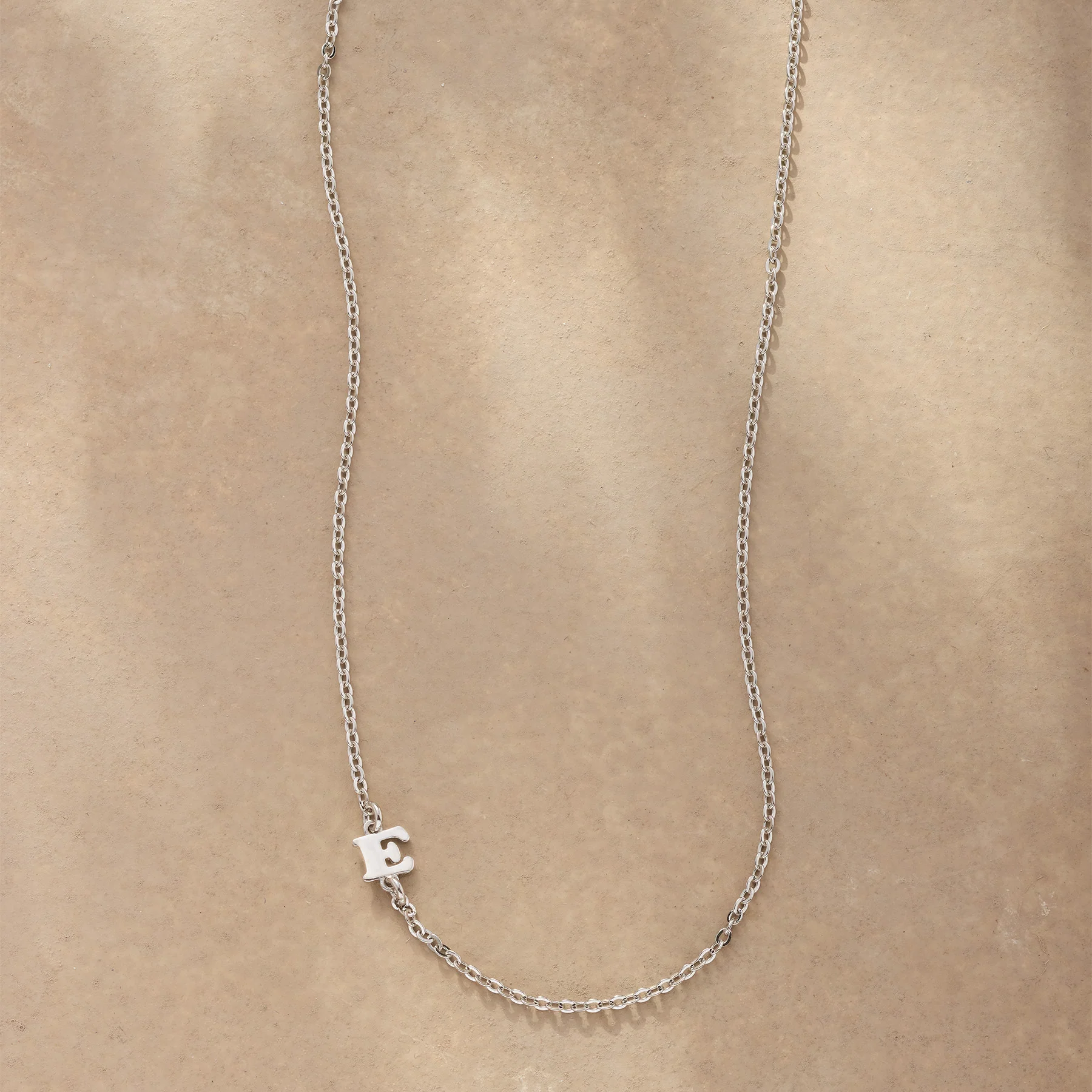 Silver Initial Spark Necklace