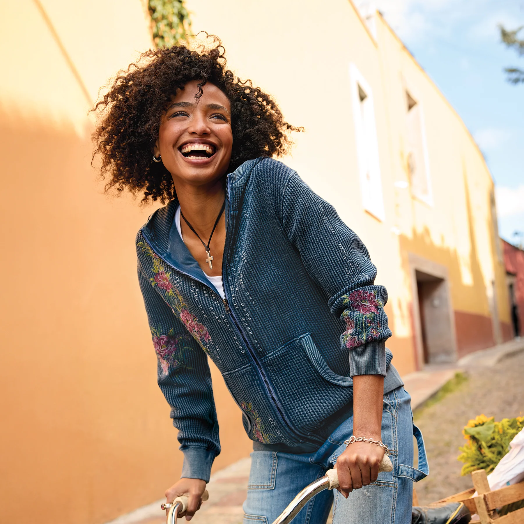 Jolene Floral Hoodie, Petite