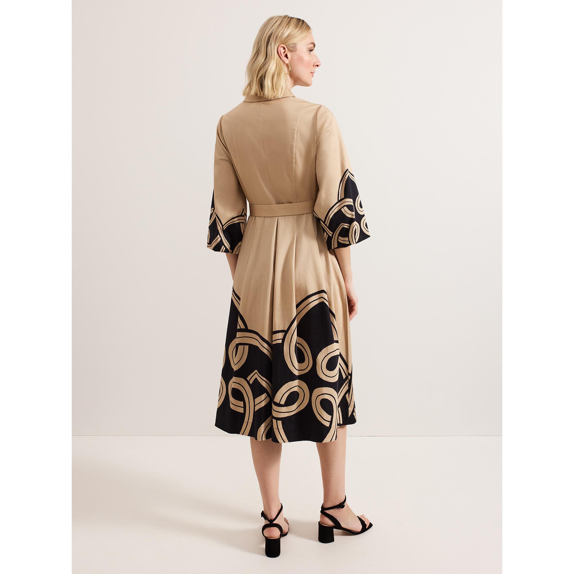 Phase Eight Midikleid mit geometrischem Muster