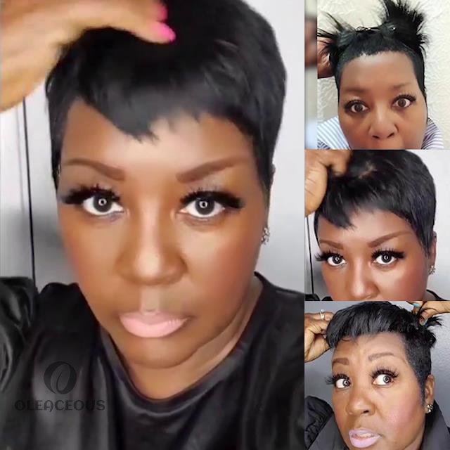 New Fashion Pixie Cut Summer Short Bob Wig