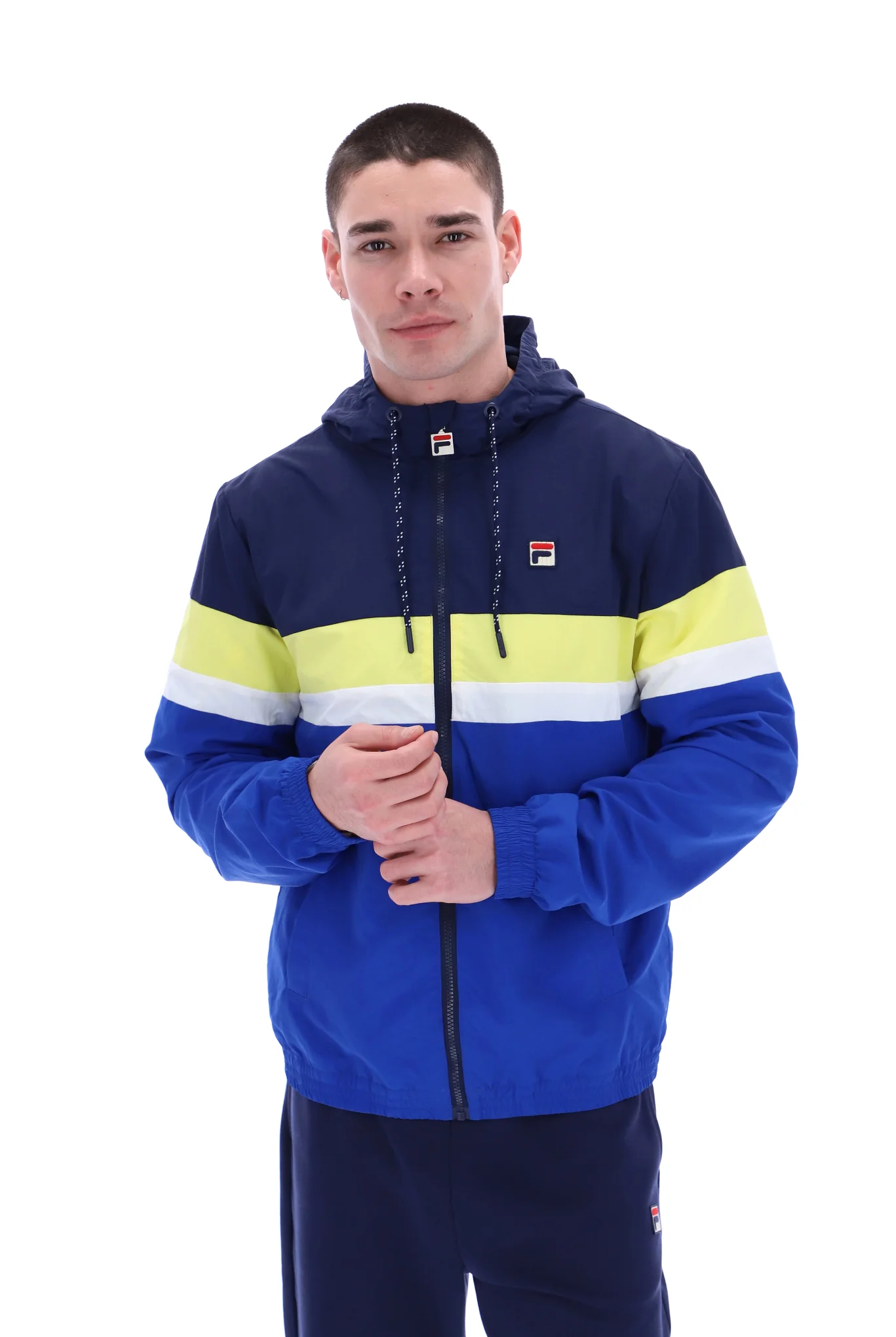 Fila Shaan Colour Block Zip Up Jacket