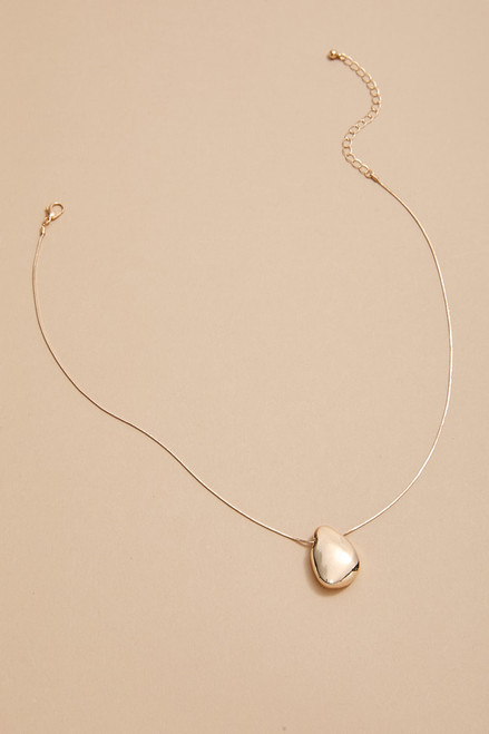 Billie Organic Gold Pendant Necklace