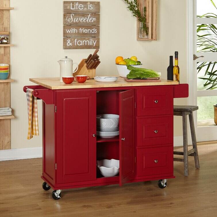 Hardy Solid Wood Kitchen Cart
