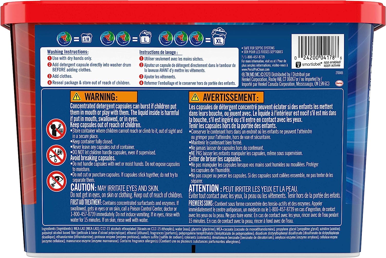 Persil Discs Laundry Detergent Pacs, Stain Fighter, 38 Count