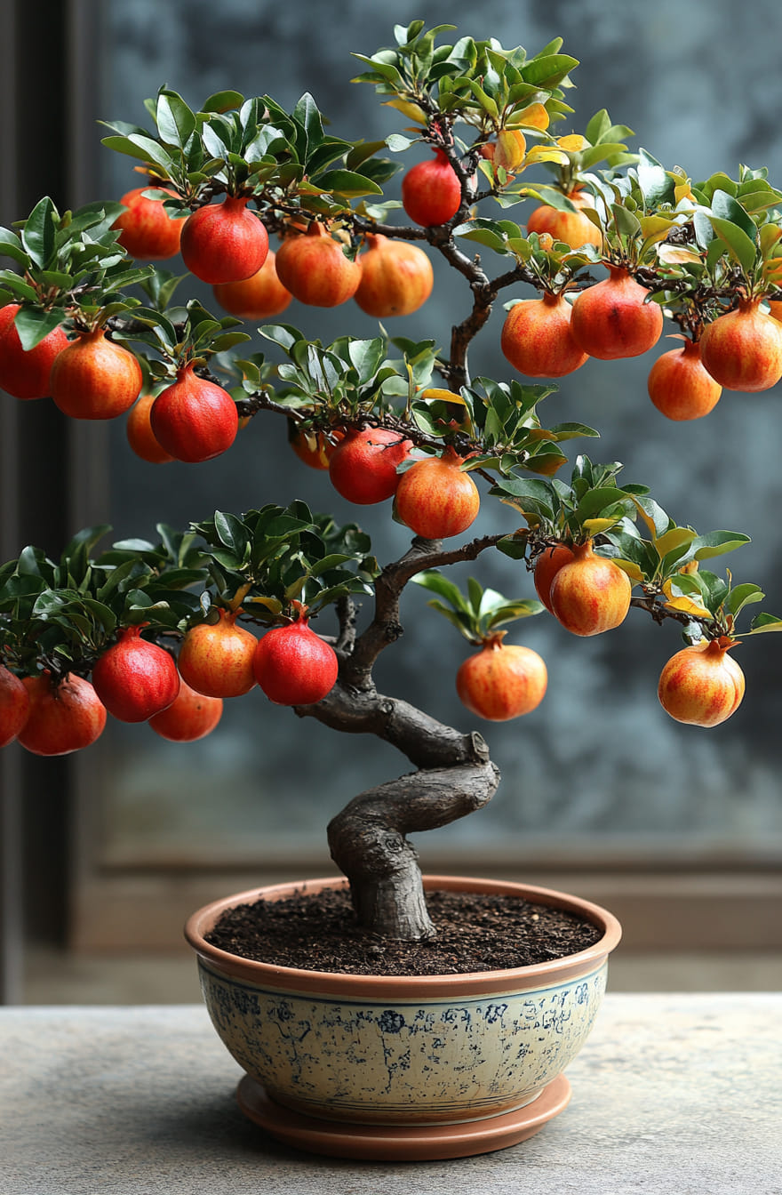 Potted Pomegranate Seeds