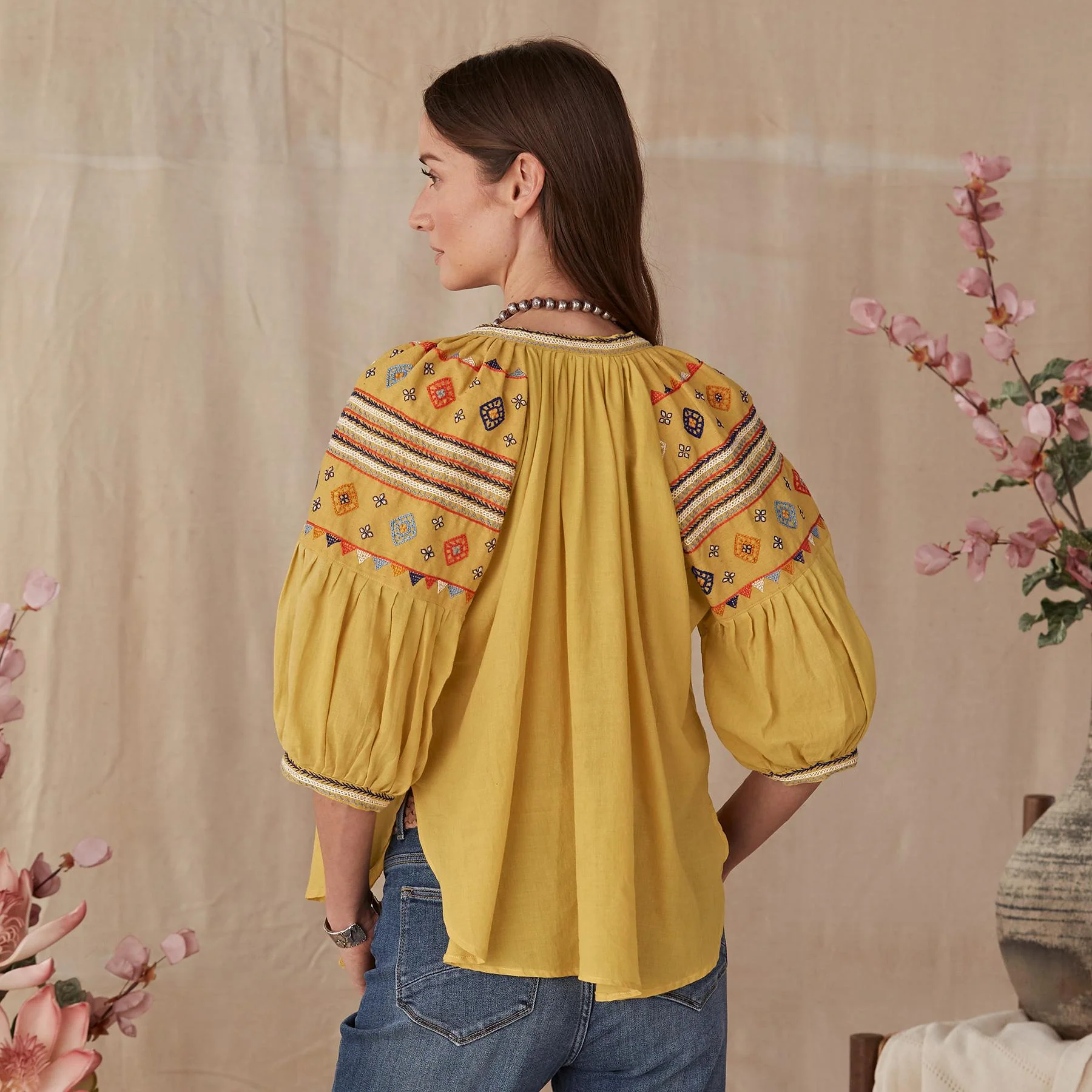 Geometric Salma Blouse