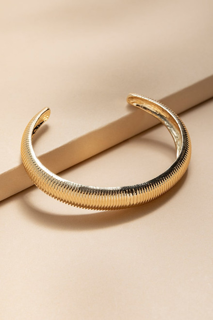 Angie Rounded Snake Cuff Bracelet