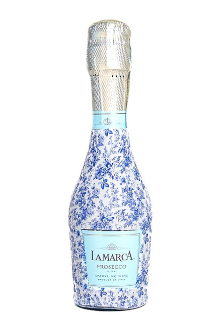 Beau Bottles Blue Floral Mini La Marca Edition Bottle Wrap