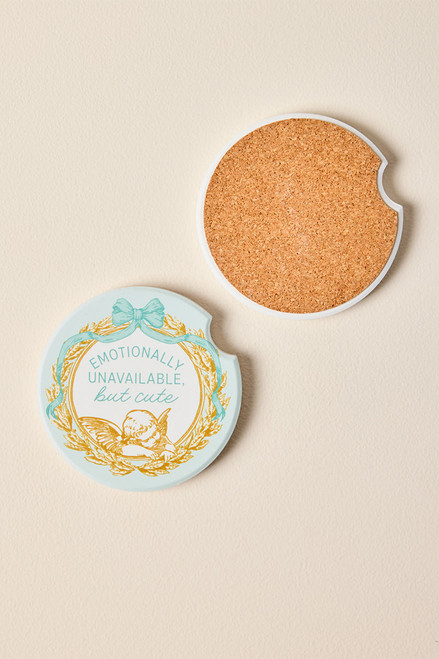 Emotionally Unavailable Car Coaster