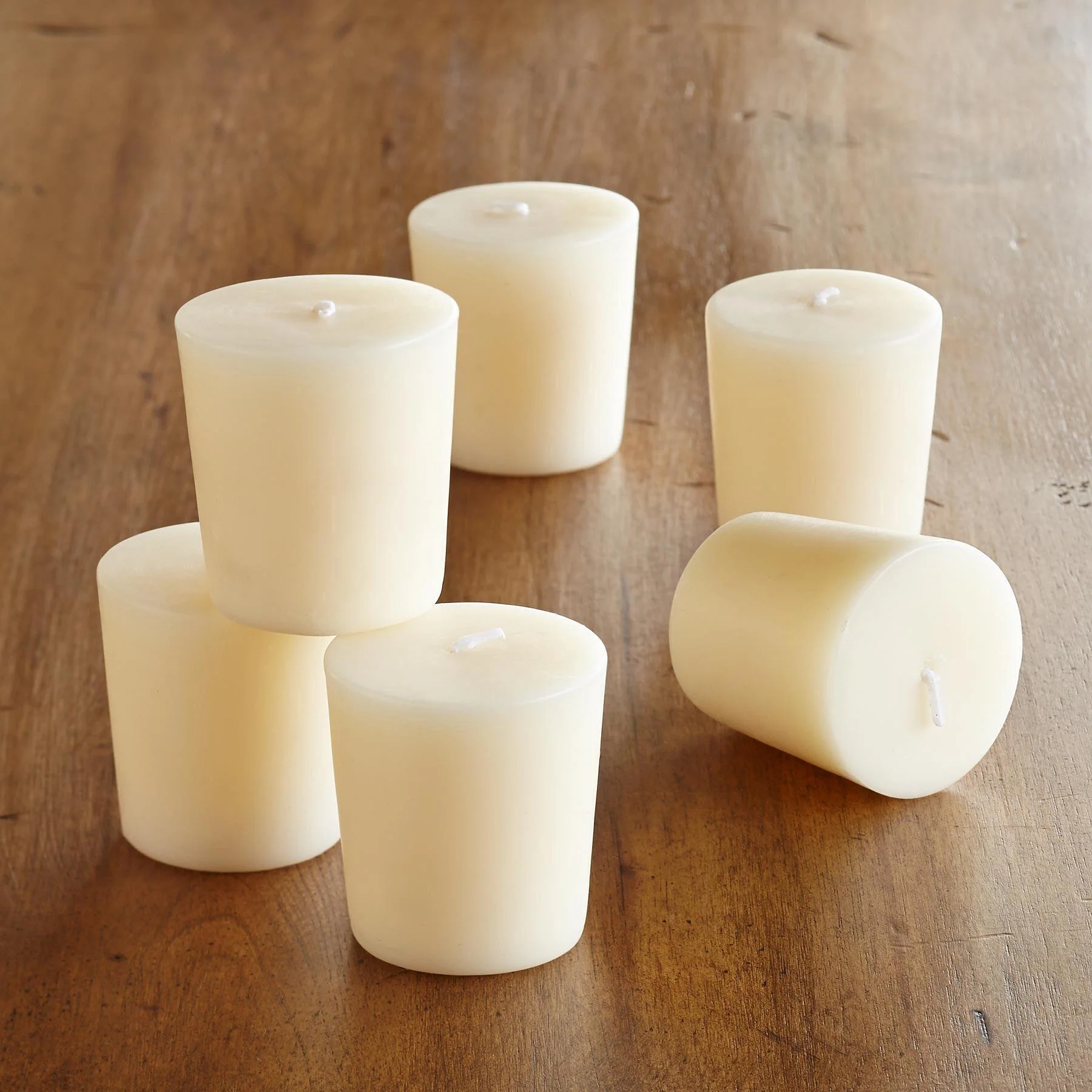 Smooth Votive Candles, Set Of 6