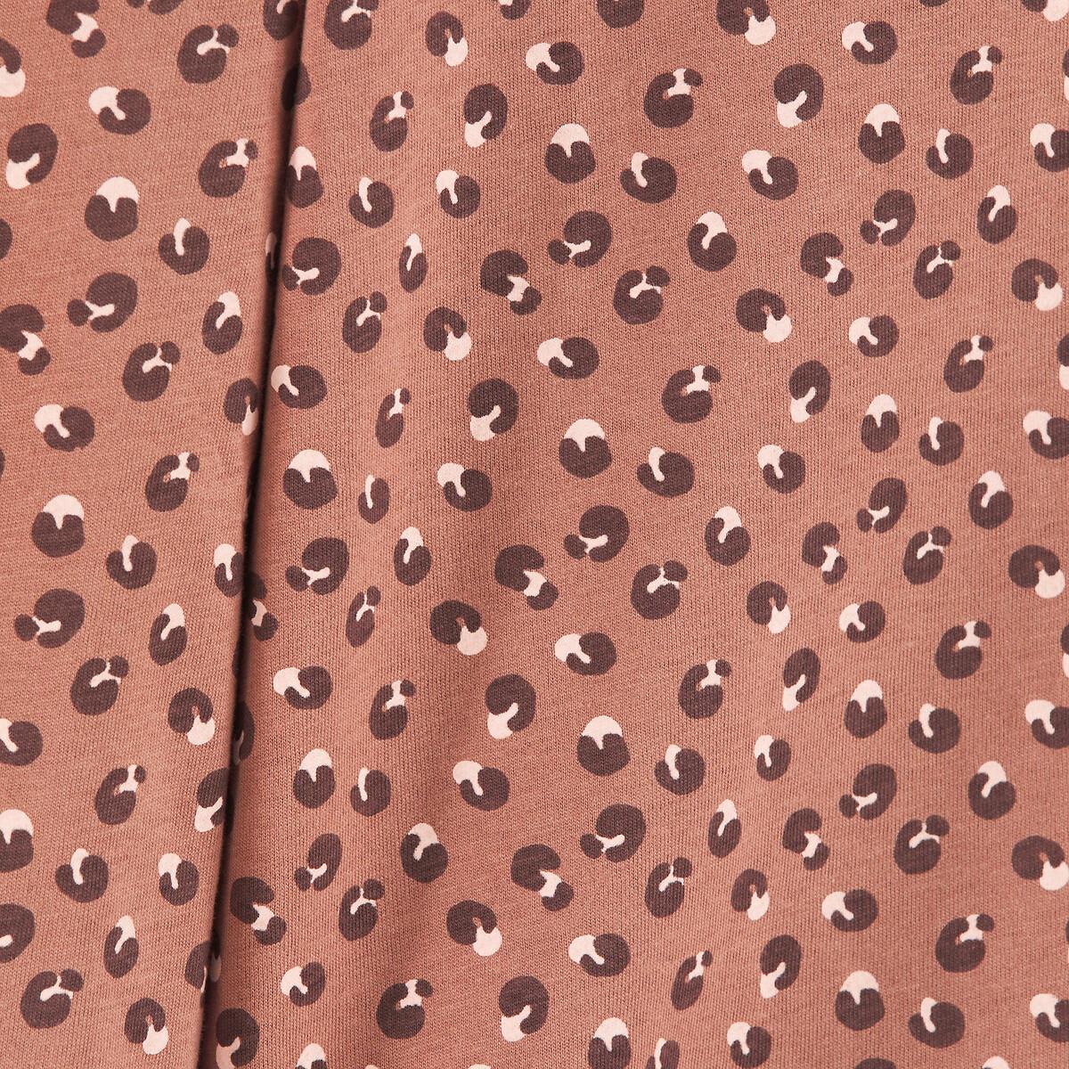 La Redoute Collections 3er-Pack Pyjamas mit Message-Print und Leopardenmuster