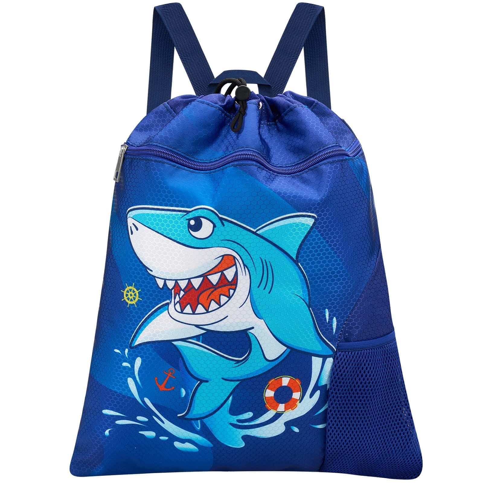 Only-bags.store Rucksack Kinder - Wasserdichte Turnbeutel String Rucksack  Sport Schule Strand Reisen Schwimmen Turnbeutel mit Reißverschluss Tasche Wasserflasche