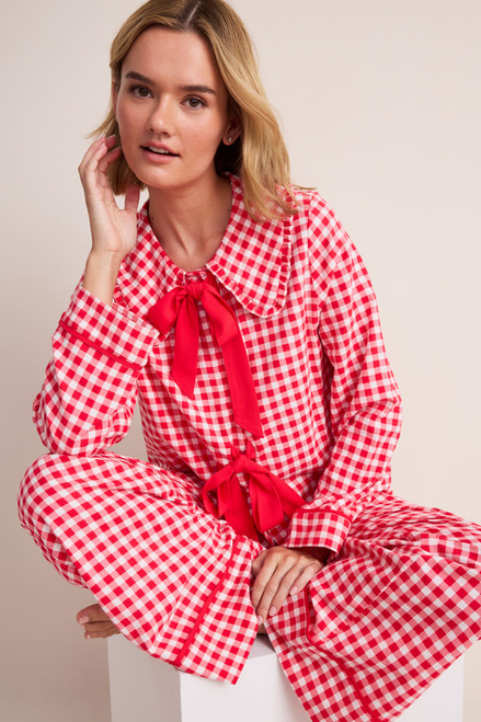 Kelly Gingham Bow Pajama Set