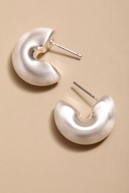 Theresa Puffy Hoop Earrings