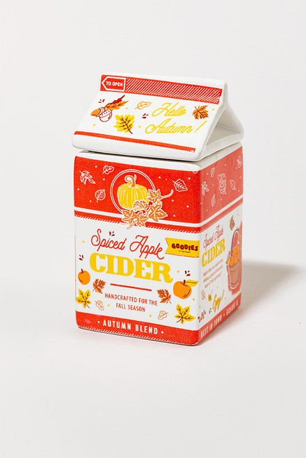 DW Home Goodies Milk Carton Spiced Apple Cider Candle Jar