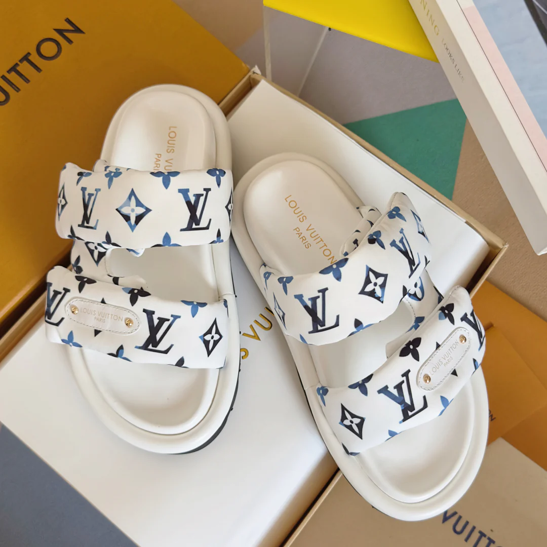 250513 New high-quality thick-soled Velcro slippers