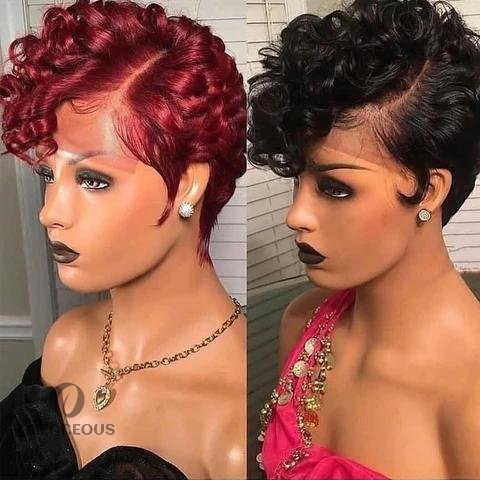2026 Hot Best Design Kinky Short Curly Bob Wig