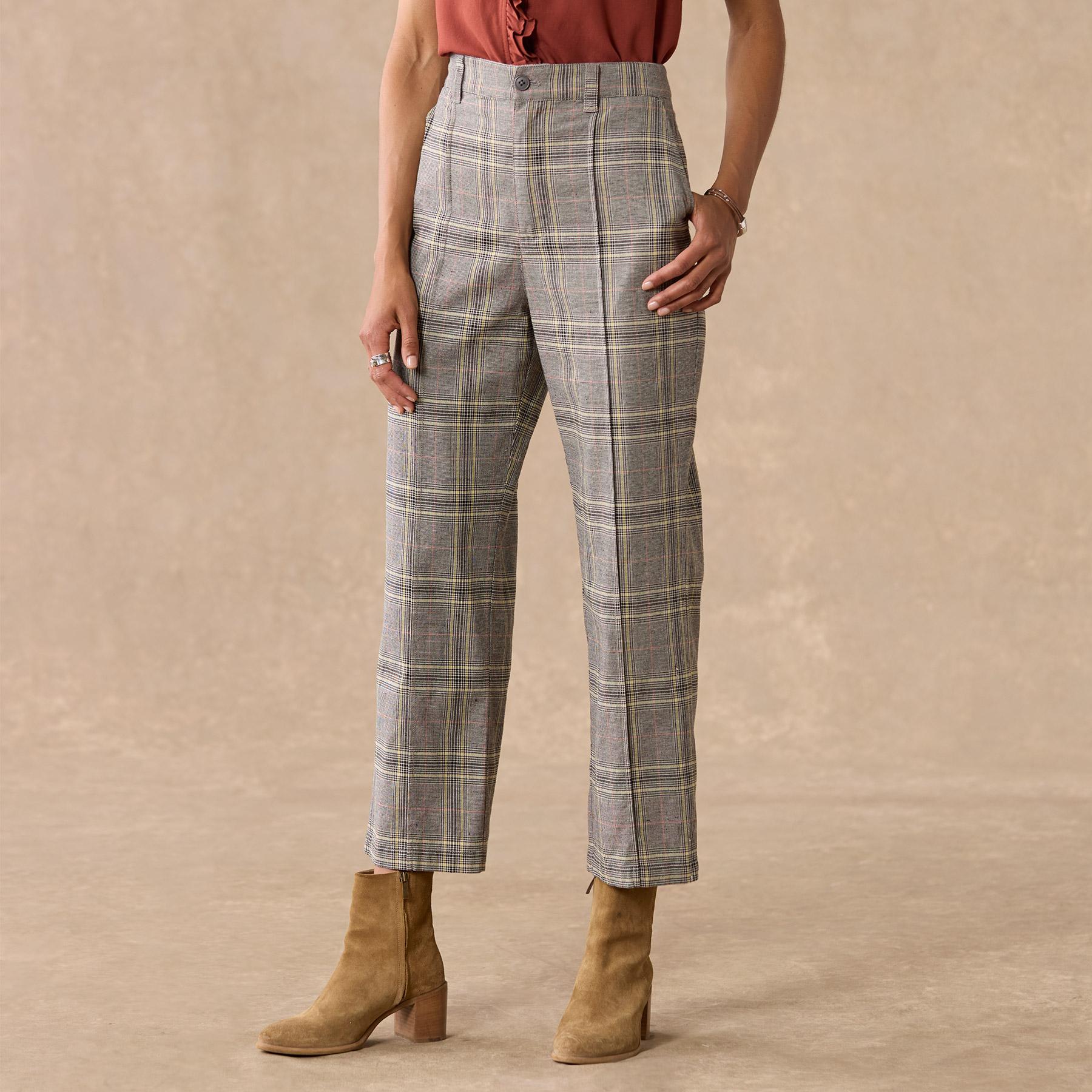 Whitman Plaid Pants, Petite