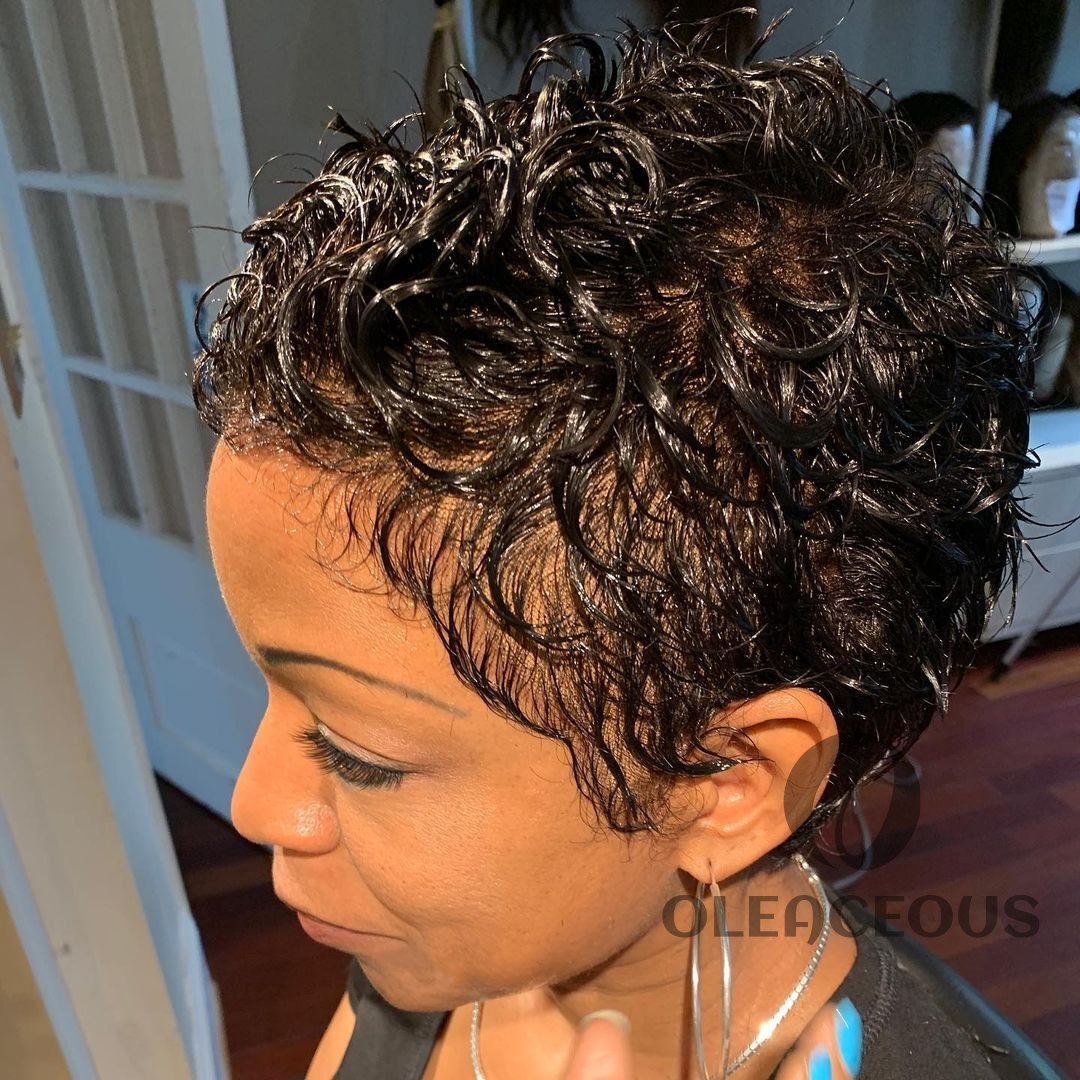 2026 Hot Pixie Cut Curly Short Brazilian Easy Wear Full  Wig