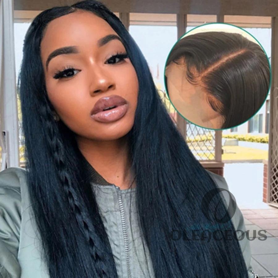 Glueless GLAMOROUS WOMEN LONG STRAIGHT WIG-25inch(140%-Extra Thick As In Video)