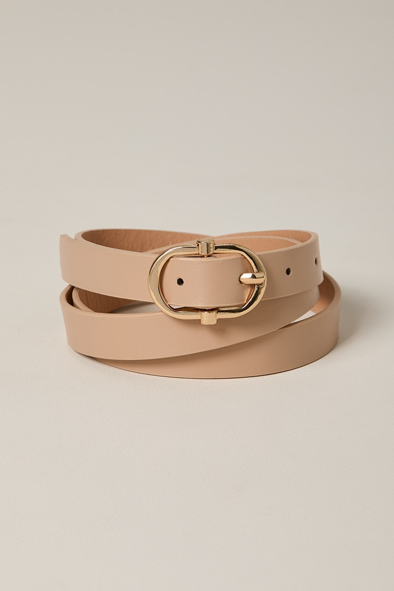 Betty Tan Vegan Leather Belt