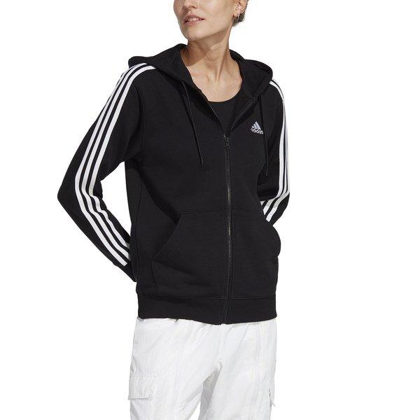 adidas 3S FT FZ R HD BLACK/WHITESweatjacke