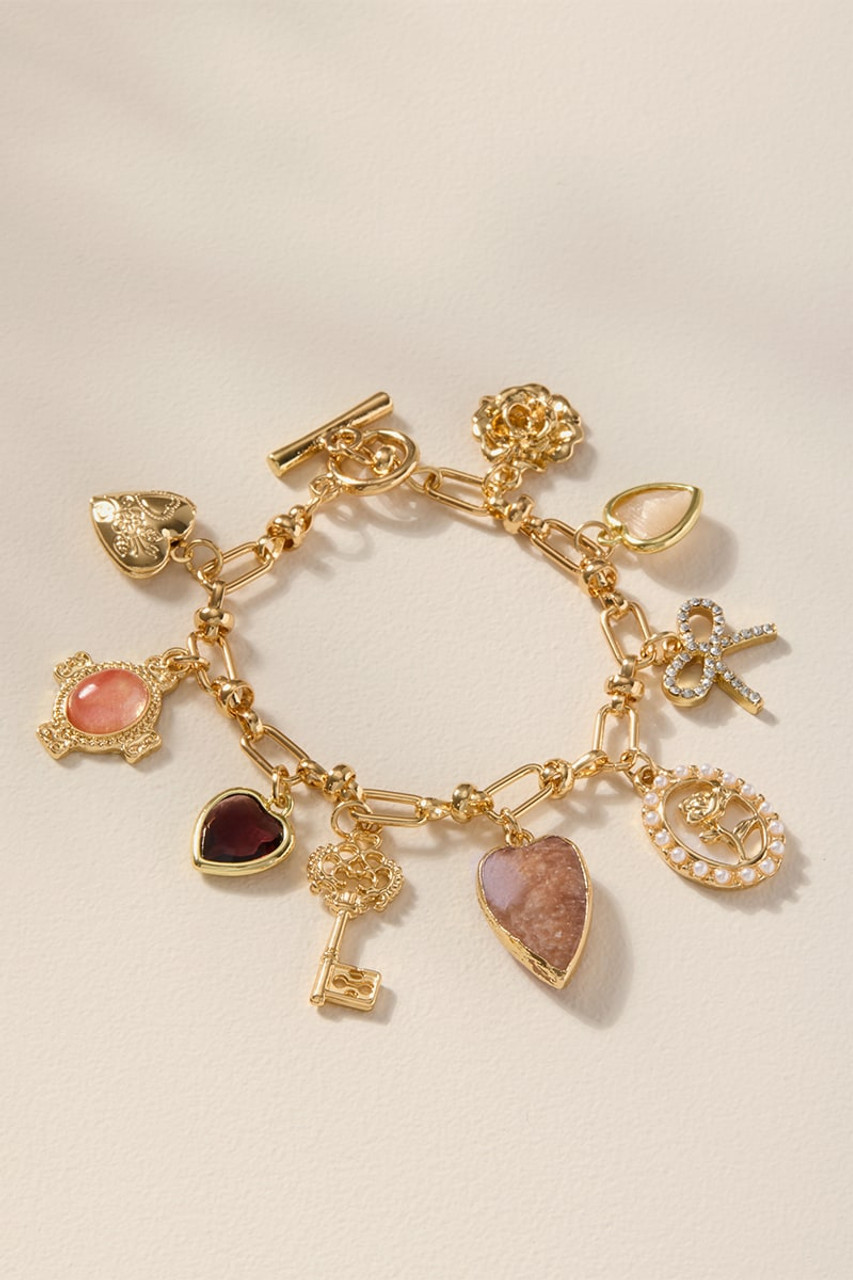 Sophia Charm Chain Link Bracelet