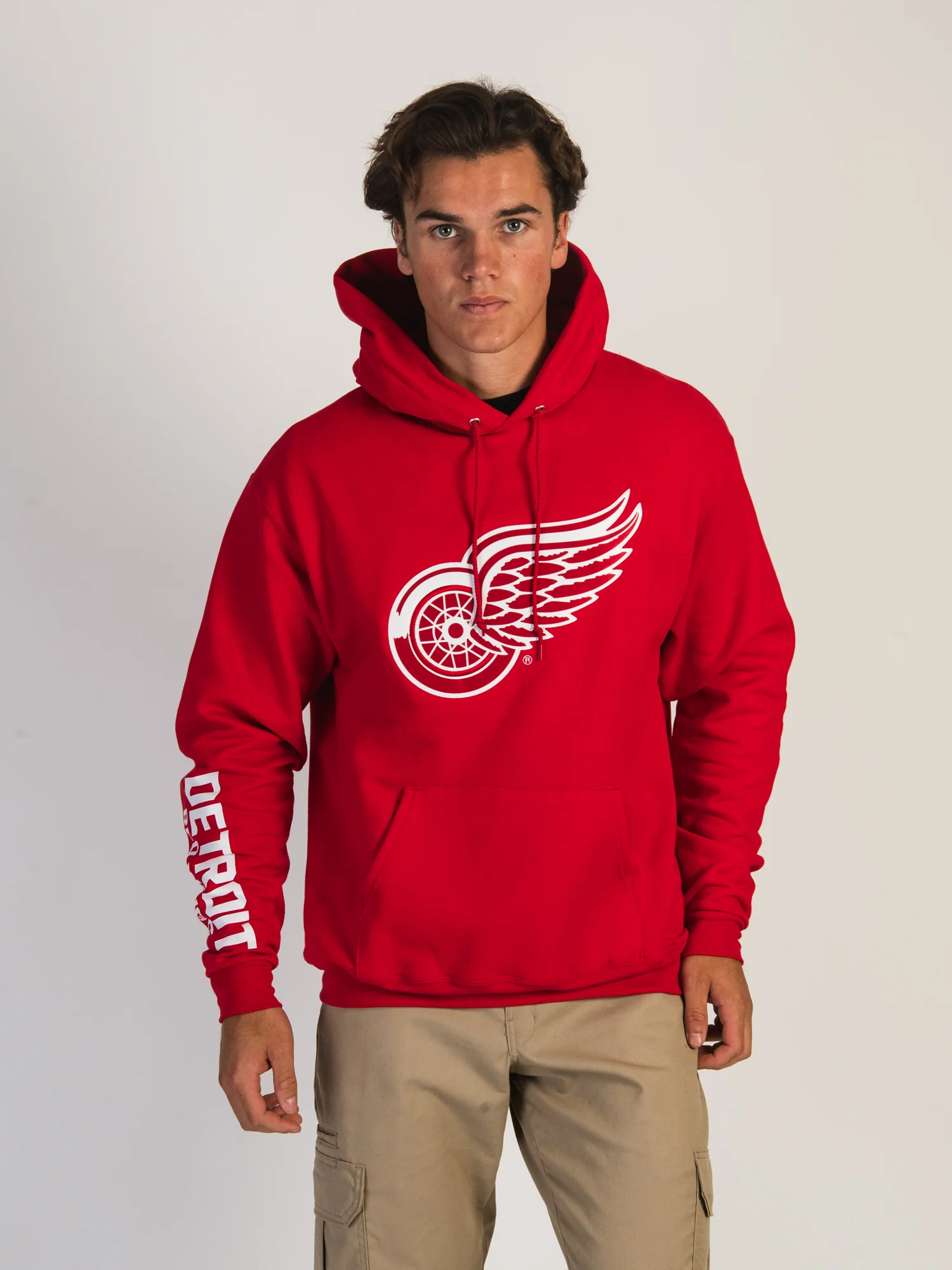 Final inventoryCHAMPION NHL DETROIT RED WINGS CENTER ICE PULL OVER HOODIE