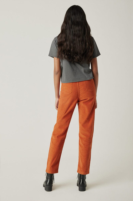 Hello Franki Ultra High Rise Mom Pant Cord for girls