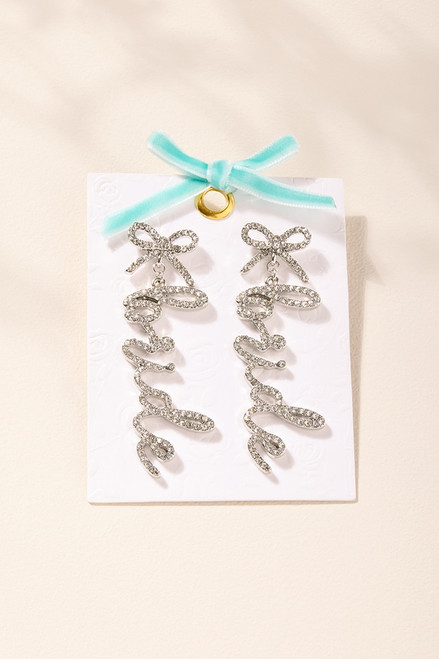 Bride Pav&eacute; Chandelier Earrings